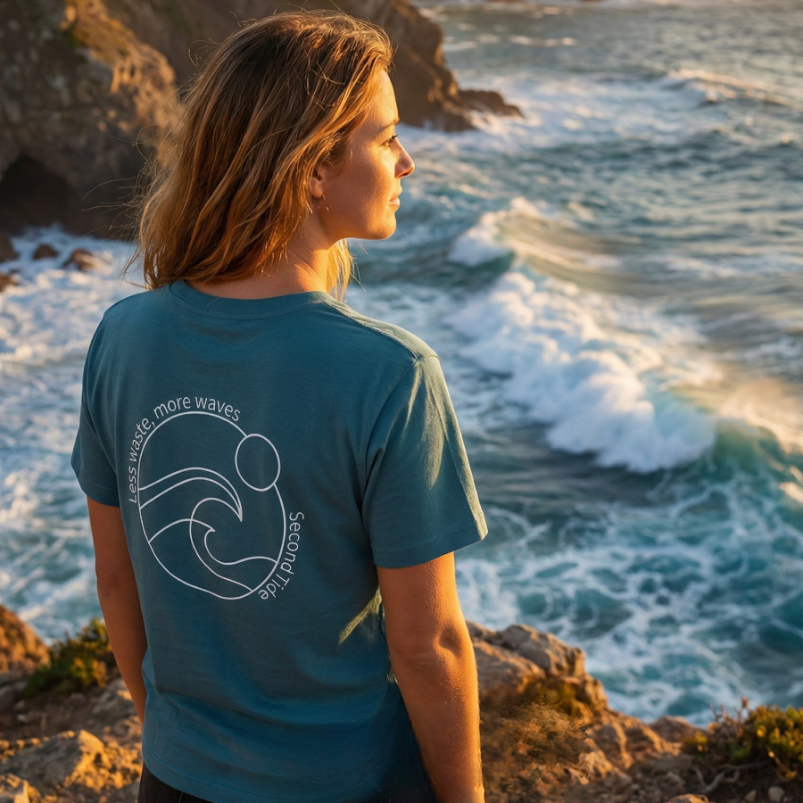 Boxy Crop  - Arctic Green