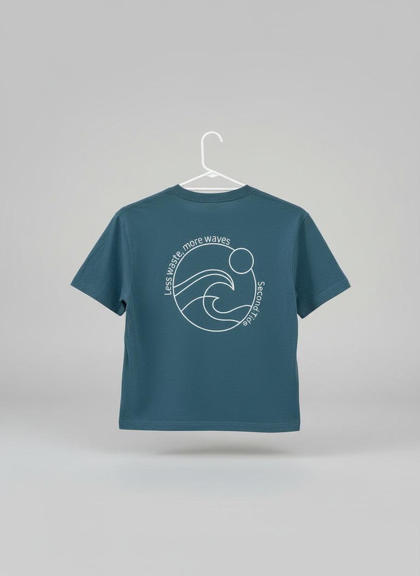 Boxy Crop  - Arctic Green