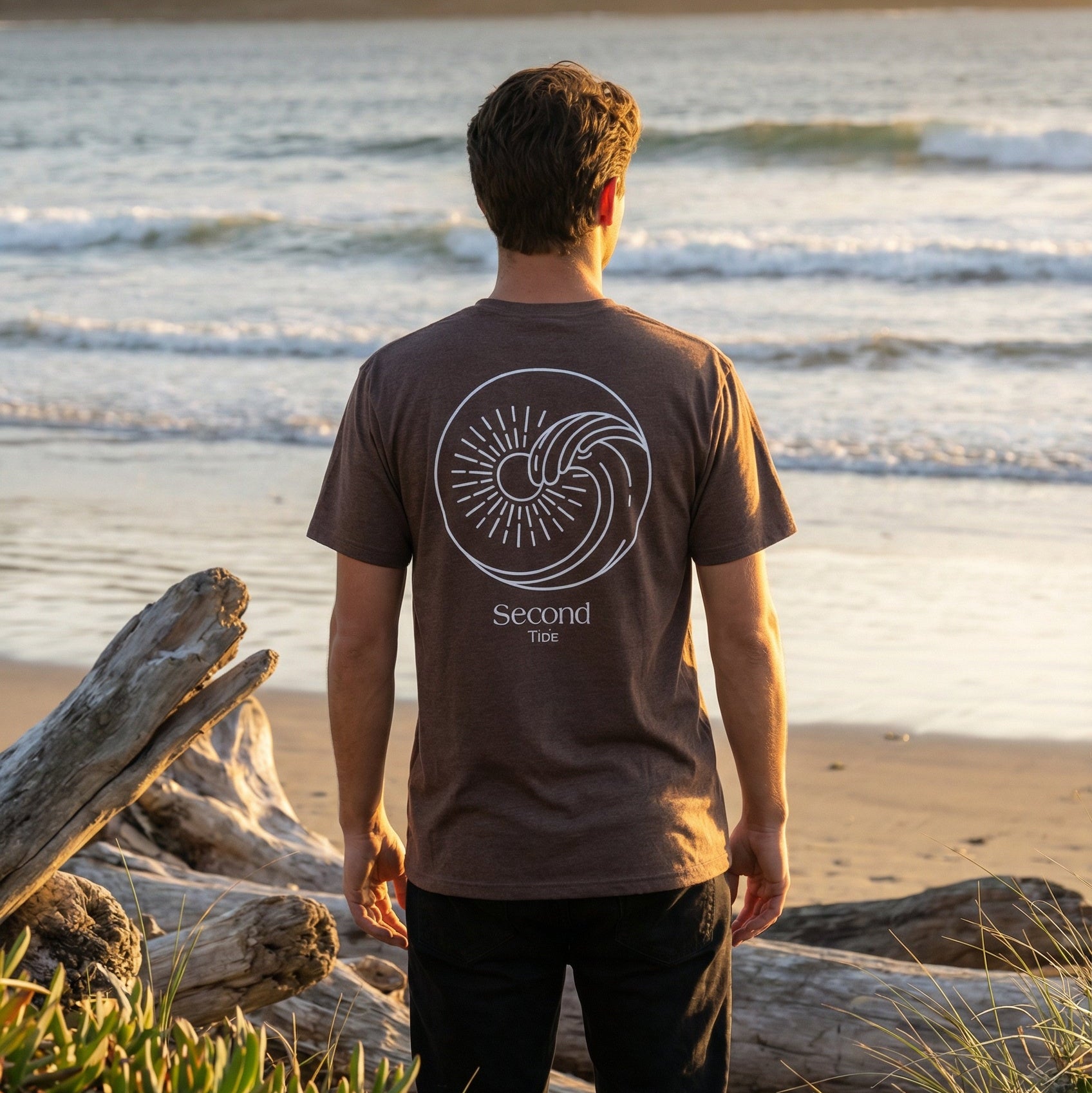 Short Sleeve Unisex T-Shirt - Brown